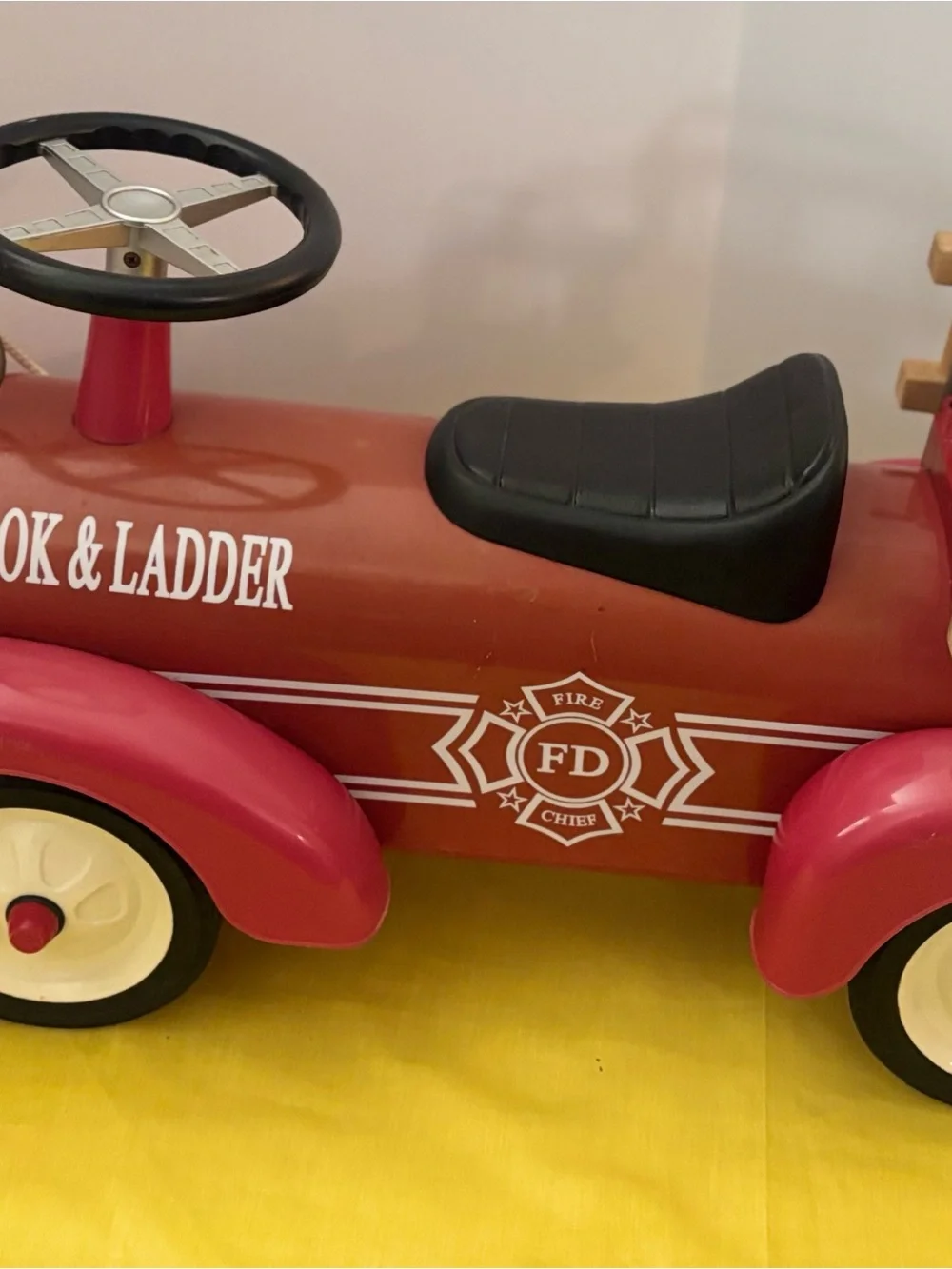 Schylling Kids Fire Chief Ride-On Toy - Red